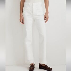 Madewell NWT Perfect Vintage Wide-Leg Jeans Size 33 High Rise Patch Pocket Editi